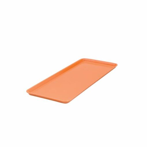 Melamine Platter Rectangular Small Orange 390mm x 150mm